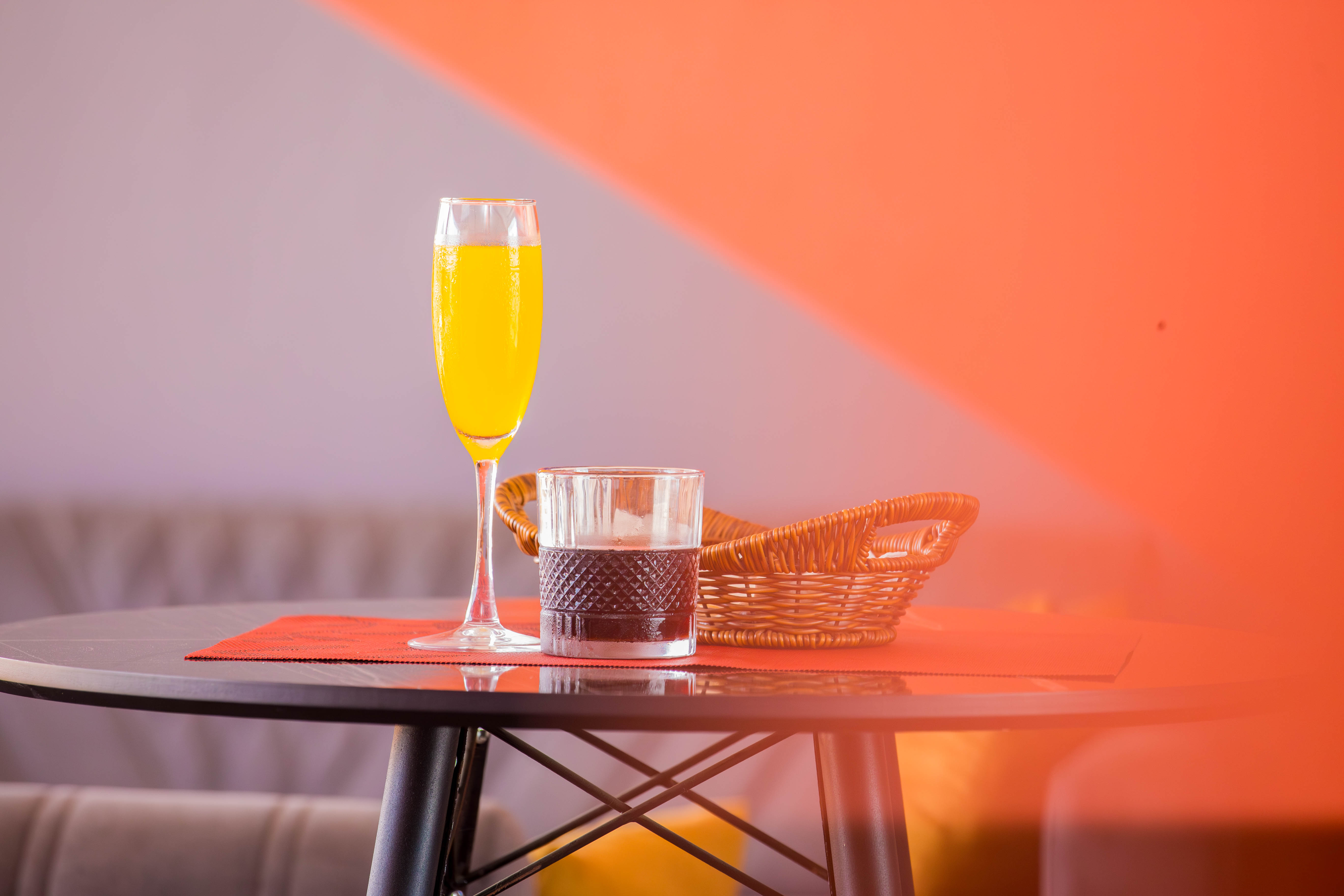 Cocktail in stylish bar